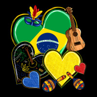 Brazil Hearts Heavy Core Tee | Teevron