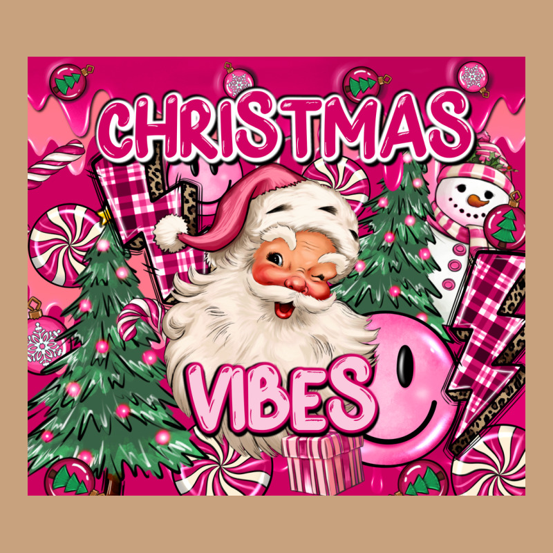 Pink Christmas Vibes Vintage Tee by MaliasSmallBusiness | Teevron