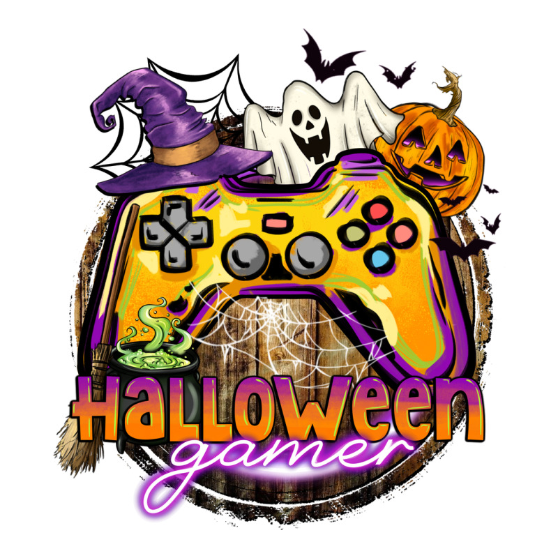 Halloween Gamer Zipper Hoodie by CowGirlArtShop | Teevron