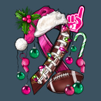 Pink Christmas Breast Cancer Ribbon Football Urban Heavy Tee | Teevron