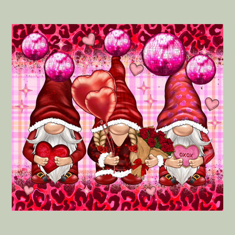 Valentines Gnomies With Leopard Ladies Tee by NancyCooperArtShop | Teevron