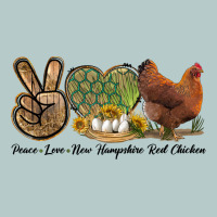 Peace Love New Hampshire Red Chicken Heavy Core Tee | Teevron