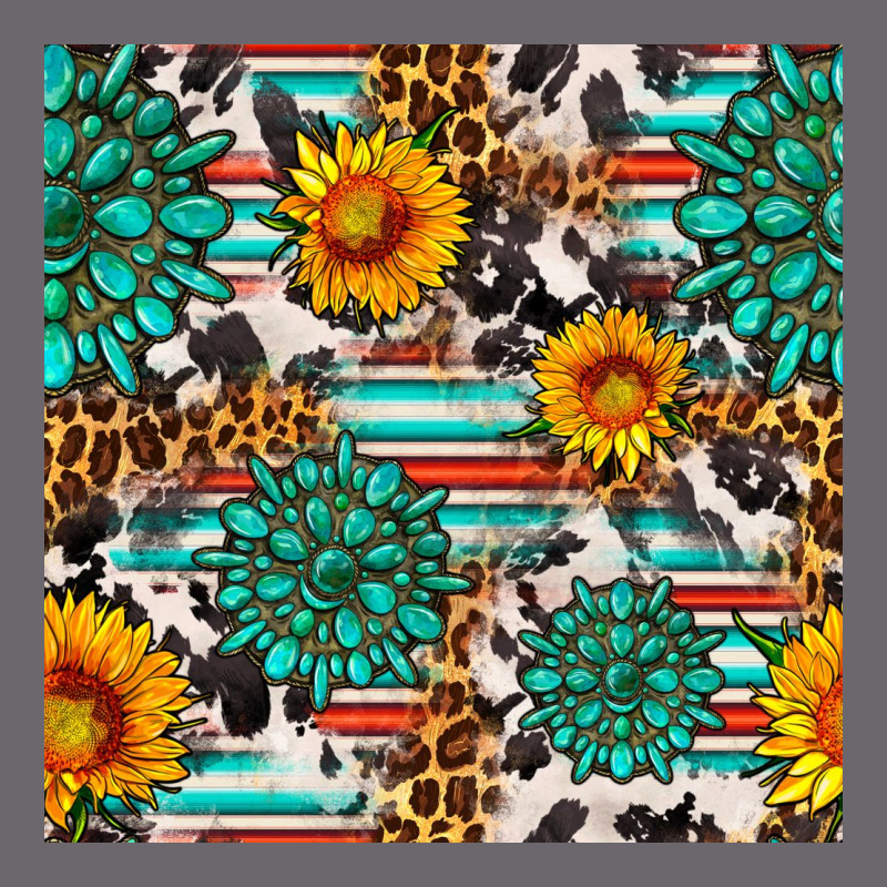 Gemstone Sunflower Cowhide Leopard Seamles Pattern Premium Sweatshirt by FaDigitalArtStudio | Teevron