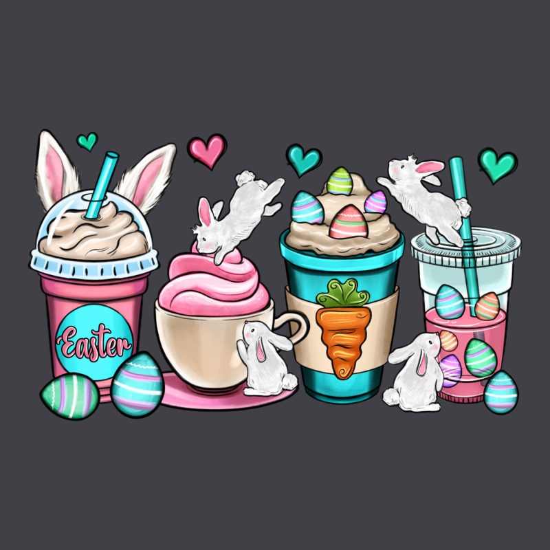 Easter Bunnies Coffee Cups Heavyweight Hoodie by OliviaCreatesArt | Teevron