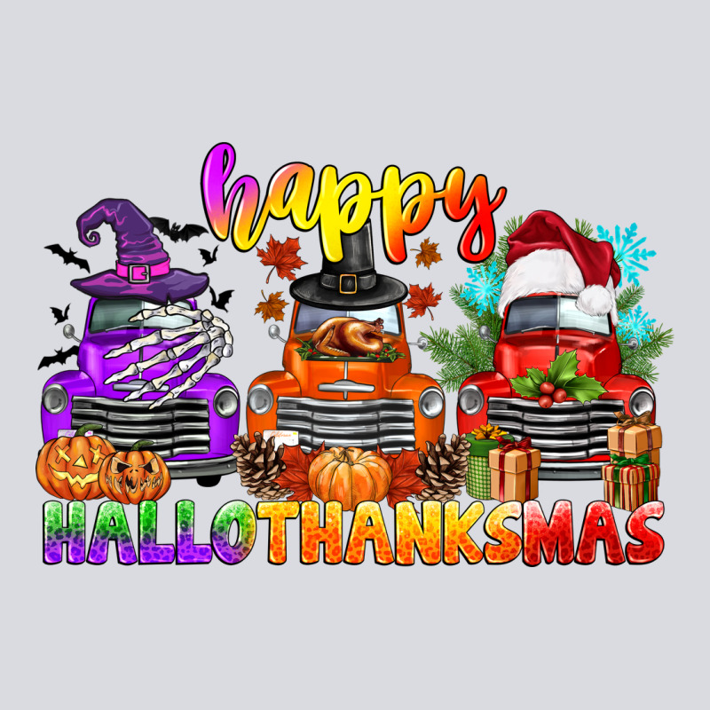 Happy Hallothanksmas Truck Zipper Hoodie by CowGirlArtShop | Teevron