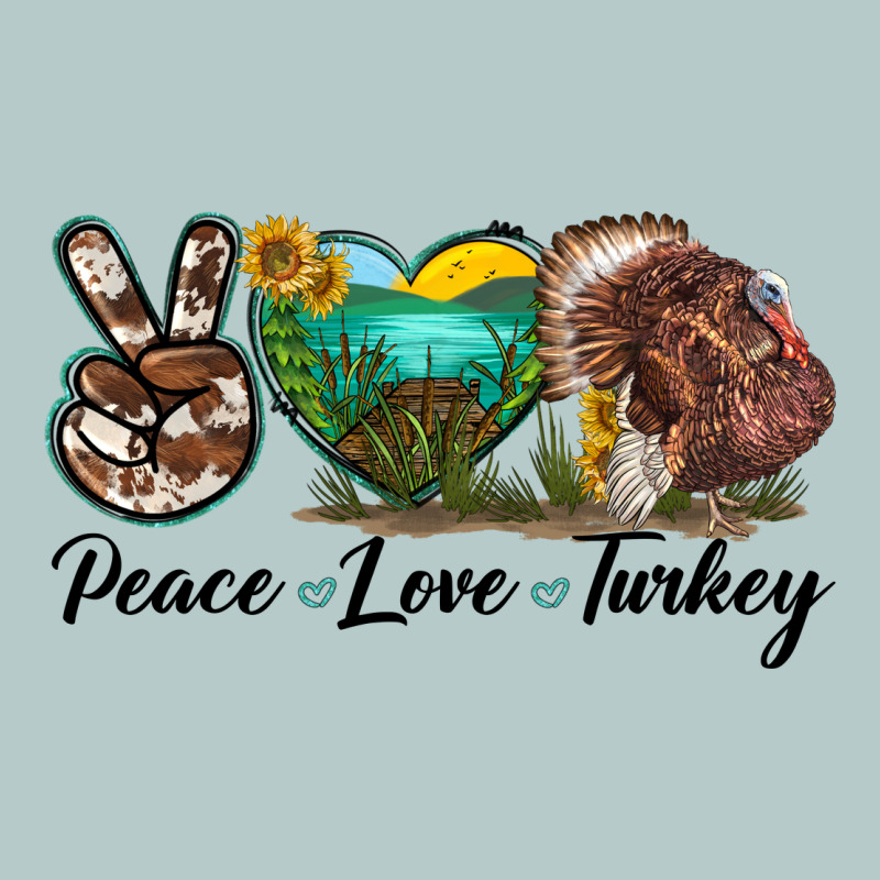 Peace Love Turkey Heavy Core Tee by LillyAllenDesigns | Teevron
