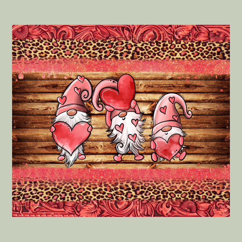 Valentines Day Gnomes Leopard Ladies Tee by Jasminsmagicworld | Teevron