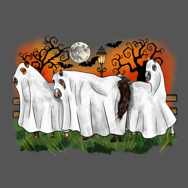 Ghost Horses Halloween Zipper Hoodie by CowGirlArtShop | Teevron