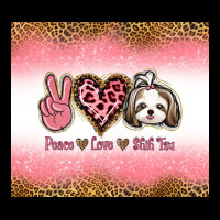 Peace Love Shih Tzu Ladies Tee | Teevron