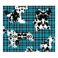 winter plaid and cowhide pattern | Teevron