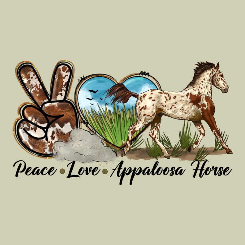 Peace Love Appaloosa Horse Heavy Core Tee by LillyAllenDesigns | Teevron