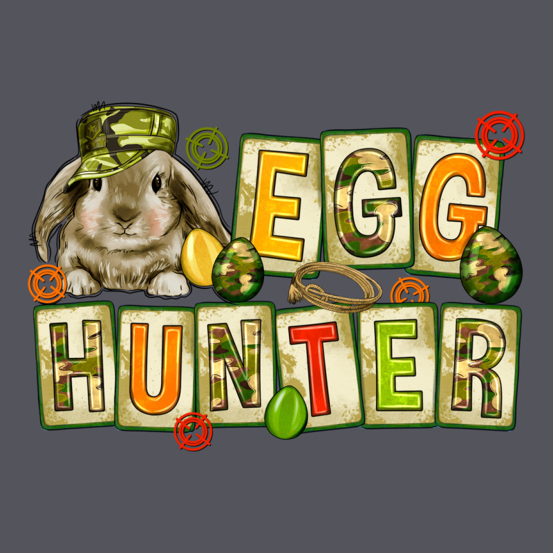Egg Hunter With Camouflage Plate Letters Vintage Hoodie by NancyCooperArtShop | Teevron