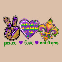 Peace Love Mardi Gras Urban Heavy Tee | Teevron
