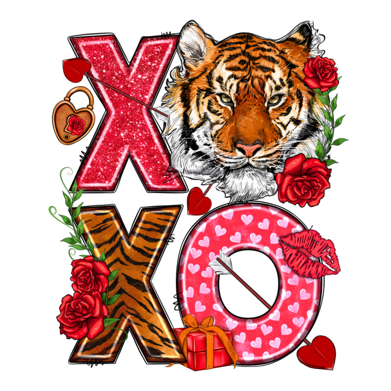 Xoxo With Tiger Ladies Tee by NancyCooperArtShop | Teevron