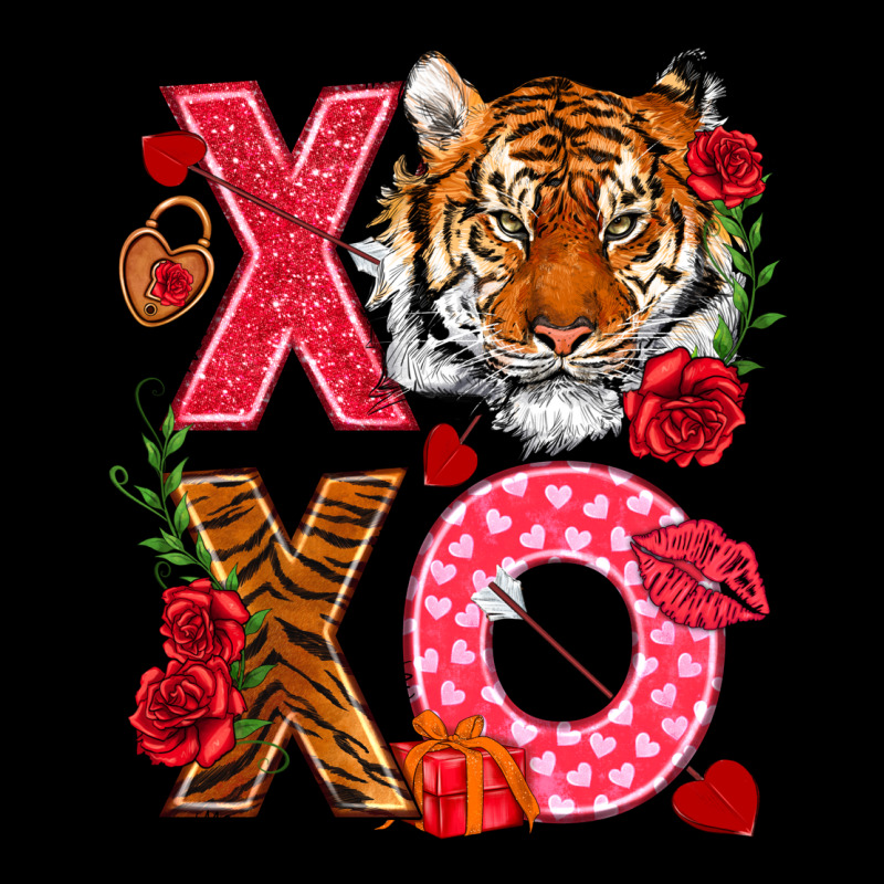 Xoxo With Tiger Ladies Tee by NancyCooperArtShop | Teevron