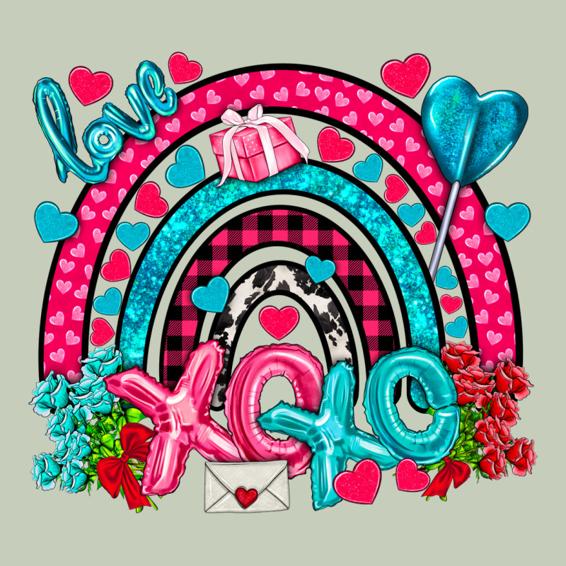 Xo Xo Rainbow Valentine Ladies Tee by NancyCooperArtShop | Teevron