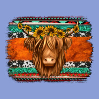 Highland Cow Western Background Long Sleeve Tee | Teevron