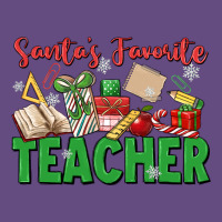 Santa's Favorite Teacher Vintage Hoodie | Teevron