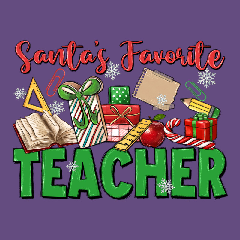 Santa's Favorite Teacher Vintage Hoodie by MaliasSmallBusiness | Teevron