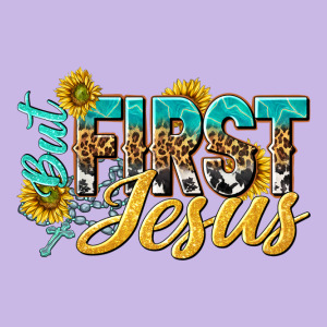 But First Jesus Heavy Core Tee Designed By Nancycooperartshop