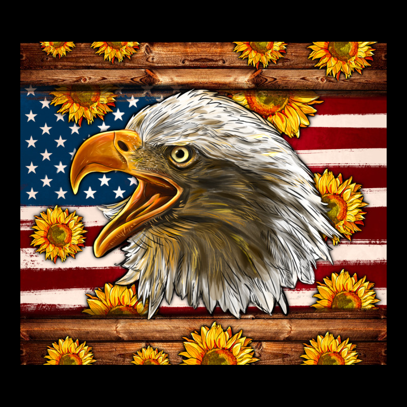 American Flag Eagle Ladies Tee by LillyAllenDesigns | Teevron