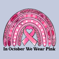 In October We Wear Pink Breast Cancer Awareness Rainbow Long Sleeve Tee | Teevron