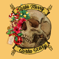 Sorta Merry Sorta Scary Skull Vintage Hoodie | Teevron