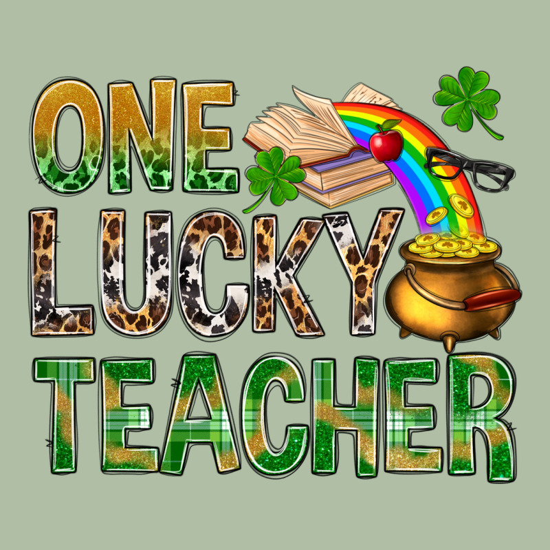One Lucky Teacher St. Patricks Urban Heavy Tee by BundleAndBundleShop | Teevron