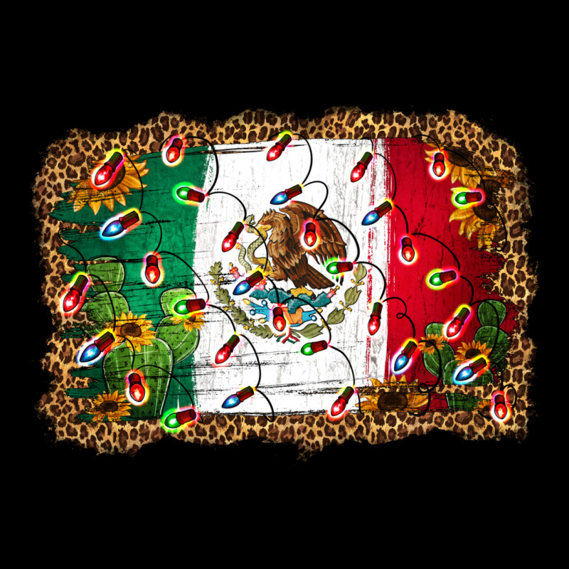 Christmas Lights Mexican Flag Ladies Tee by Jasminsmagicworld | Teevron