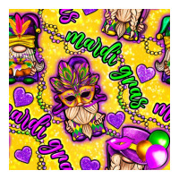 Mardi gras gnomies seamless pattern | Teevron