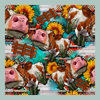 Cow With Aztec And Sunflowers Seamless Pattern Premium Sweatshirt | Teevron