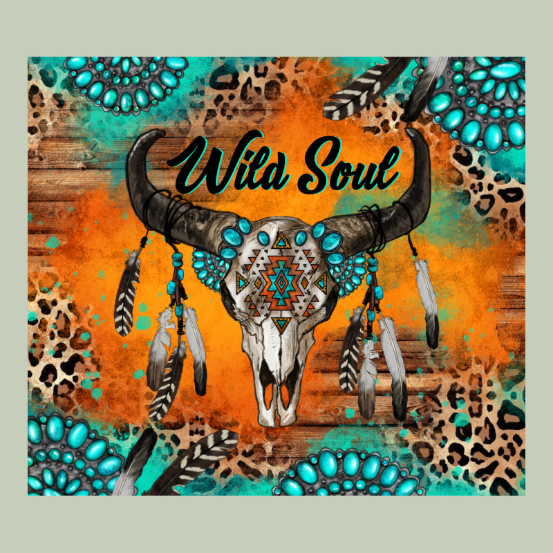 Wild Soul Boho Bull Skull Long Sleeve Tee by RanaPortraitStore | Teevron