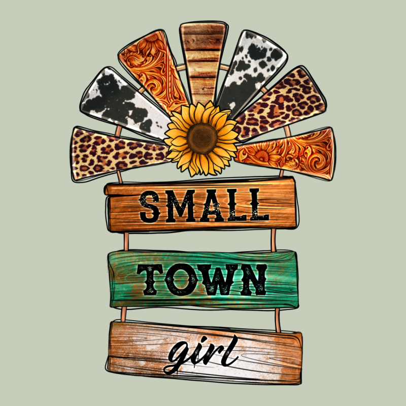 Small Town Girl Western Windmill Wooden Boards Long Sleeve Tee by Jasminsmagicworld | Teevron