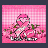 Tackle Cancer Pumpkins Football And Ribbon Long Sleeve Tee | Teevron