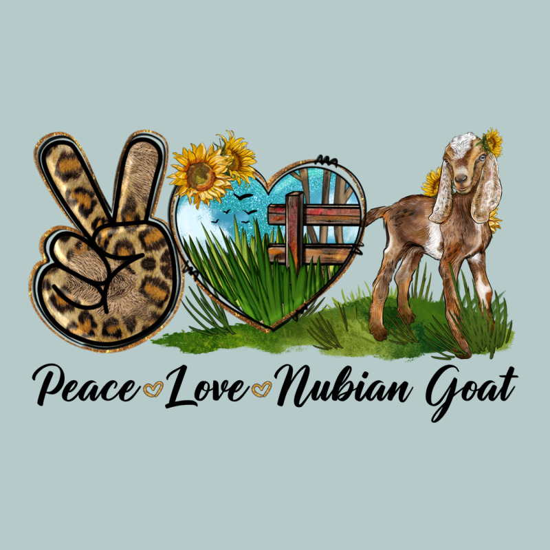 Peace Love Nubian Goat Heavy Core Tee by LillyAllenDesigns | Teevron