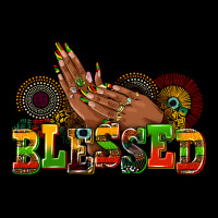 Blessed Afro Woman Hands Heavy Core Tee | Teevron