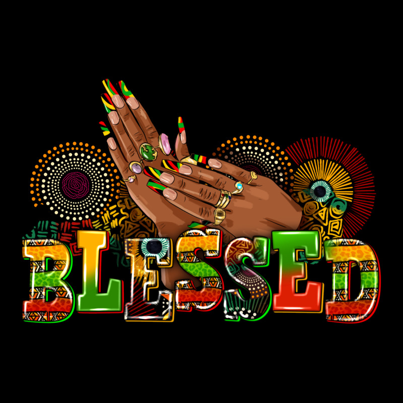 Blessed Afro Woman Hands Heavy Core Tee by AdoDesignShop | Teevron