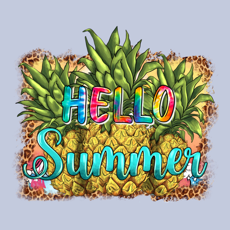 Hello Summer Pineapple Long Sleeve Tee by BarkalooDesign | Teevron