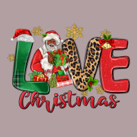 Love Christmas Black Santa Vintage Hoodie | Teevron