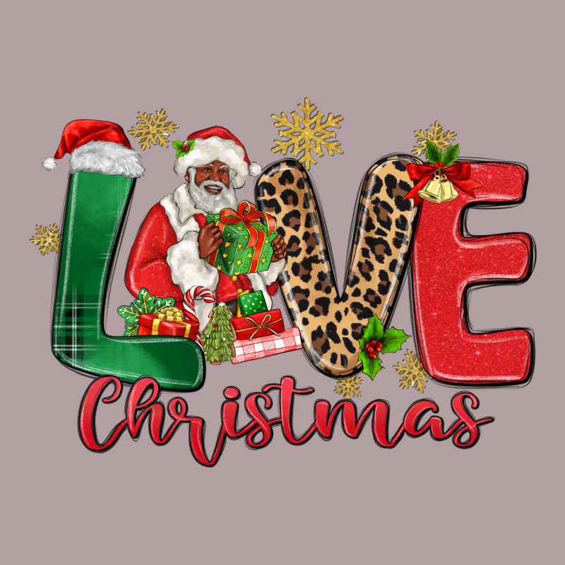Love Christmas Black Santa Vintage Hoodie by MaliasSmallBusiness | Teevron