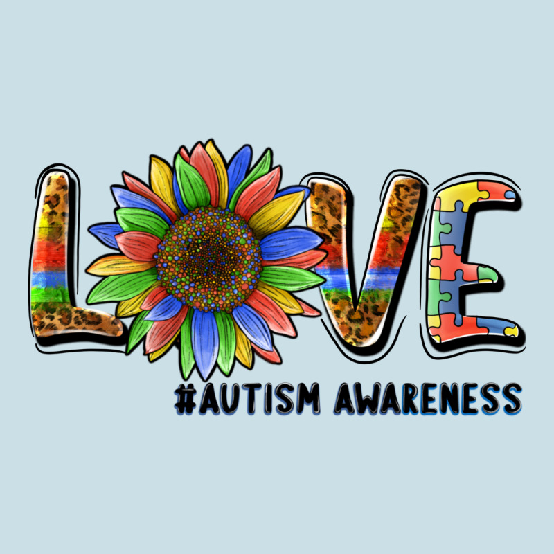 Love Sunflower Autism Awareness Ladies Tee by BarkalooDesign | Teevron