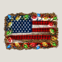 Christmas American Flag Background Heavy Core Tee | Teevron
