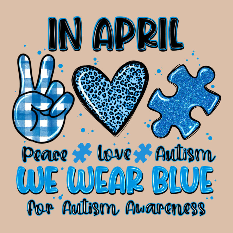 In April We Wear Blue Urban Heavy Tee by JahusDesignShop | Teevron