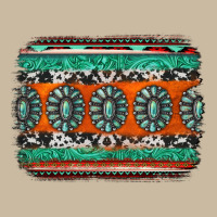 Turquoise Western Background Long Sleeve Tee | Teevron