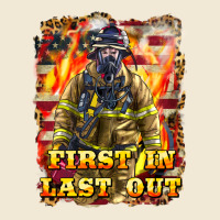 First In Last Out Firefighter Premium Tee | Teevron