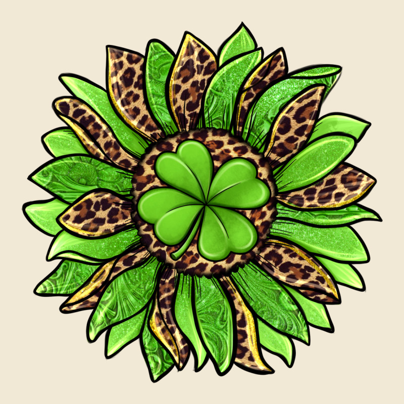 Lucky Leopard St Patricks Sunflower Ladies Tee by Jasminsmagicworld | Teevron
