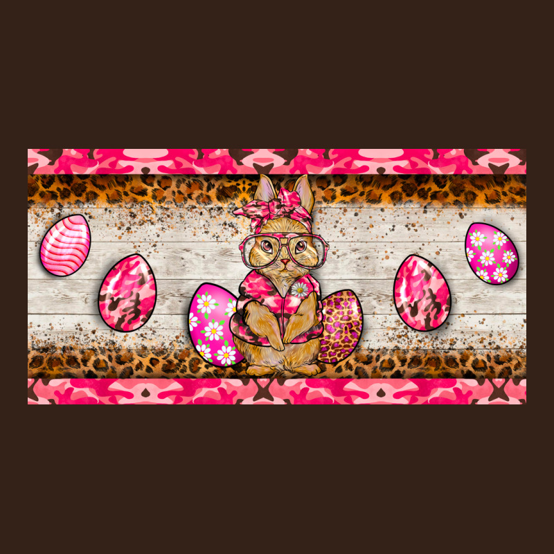Pink Camouflage Egg Hunter Bunny   License Plate Heavy Core Tee by BarkalooDesign | Teevron
