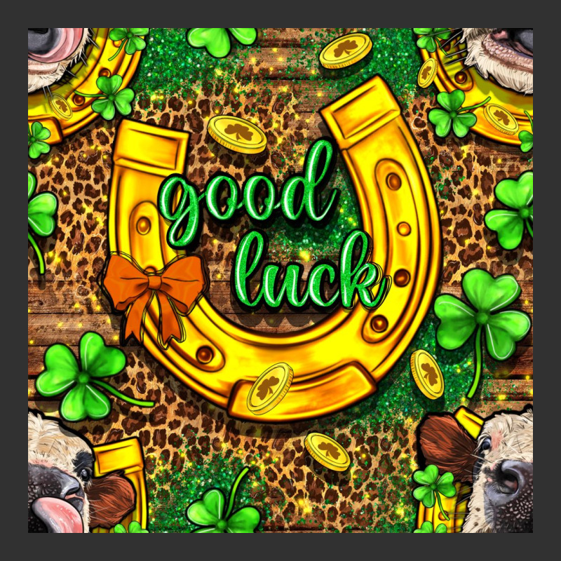 St. Patricks Good Luck With Cow Digital Paper Urban Heavy Tee by BundleAndBundleShop | Teevron