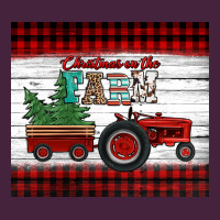 Christmas On The Farm Tractor Premium Tee | Teevron