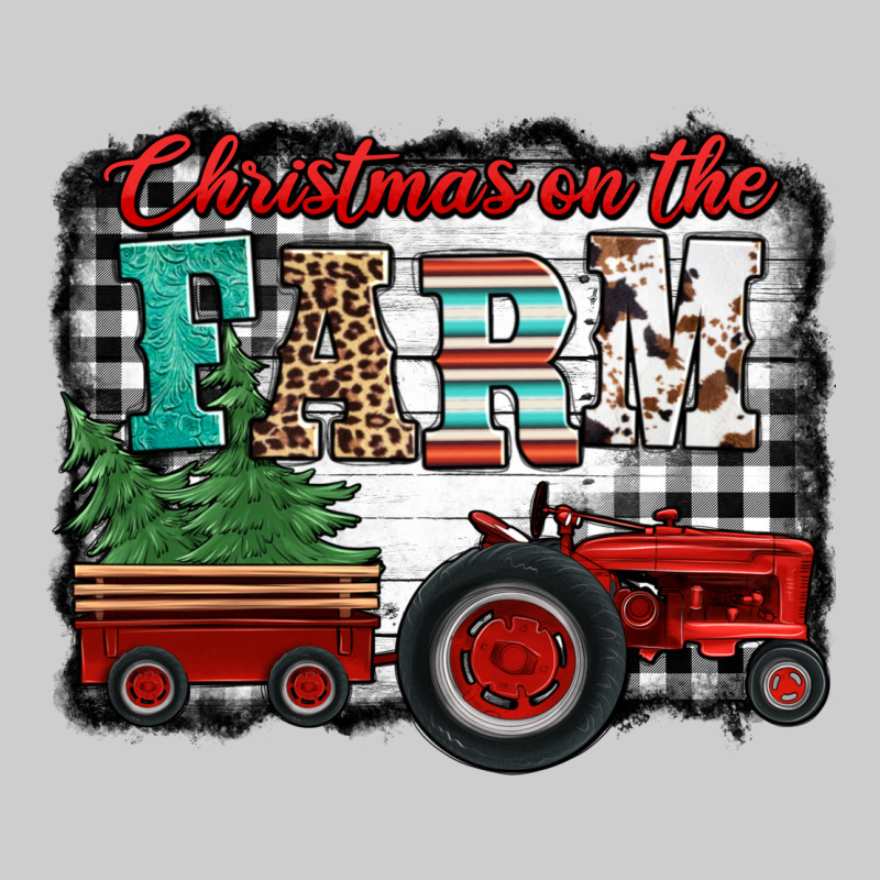 Christmas On The Farm Tractor Buffalo Plaid Premium Tee by Jasminsmagicworld | Teevron